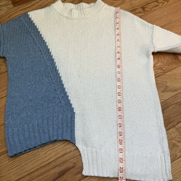 Zaket & Plover Sweater Womens XS Asymmetrical Knit Cashmere Wool Blend - Picture 8 of 8